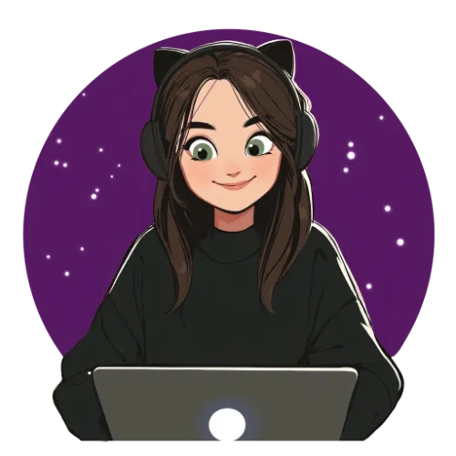 dessin de AlizaryAna avec un casque audio oreilles de chat
